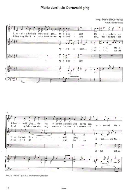 Maria durch ein Dornwald ging